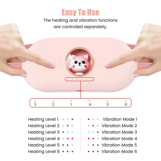 Menstrual Heating Self Massage Heat Period Pain Relief Portable Heating Pad Warming Belt Thermal Massager Stomach Heating Belt